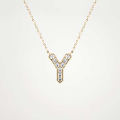 0.23 CT Moissanite Y-Shaped Necklace in 14K or 18K Solid Gold – DEF Color, VVS Clarity