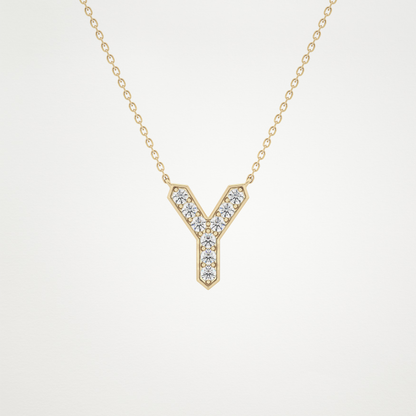 0.23 CT Moissanite Y-Shaped Necklace in 14K or 18K Solid Gold – DEF Color, VVS Clarity