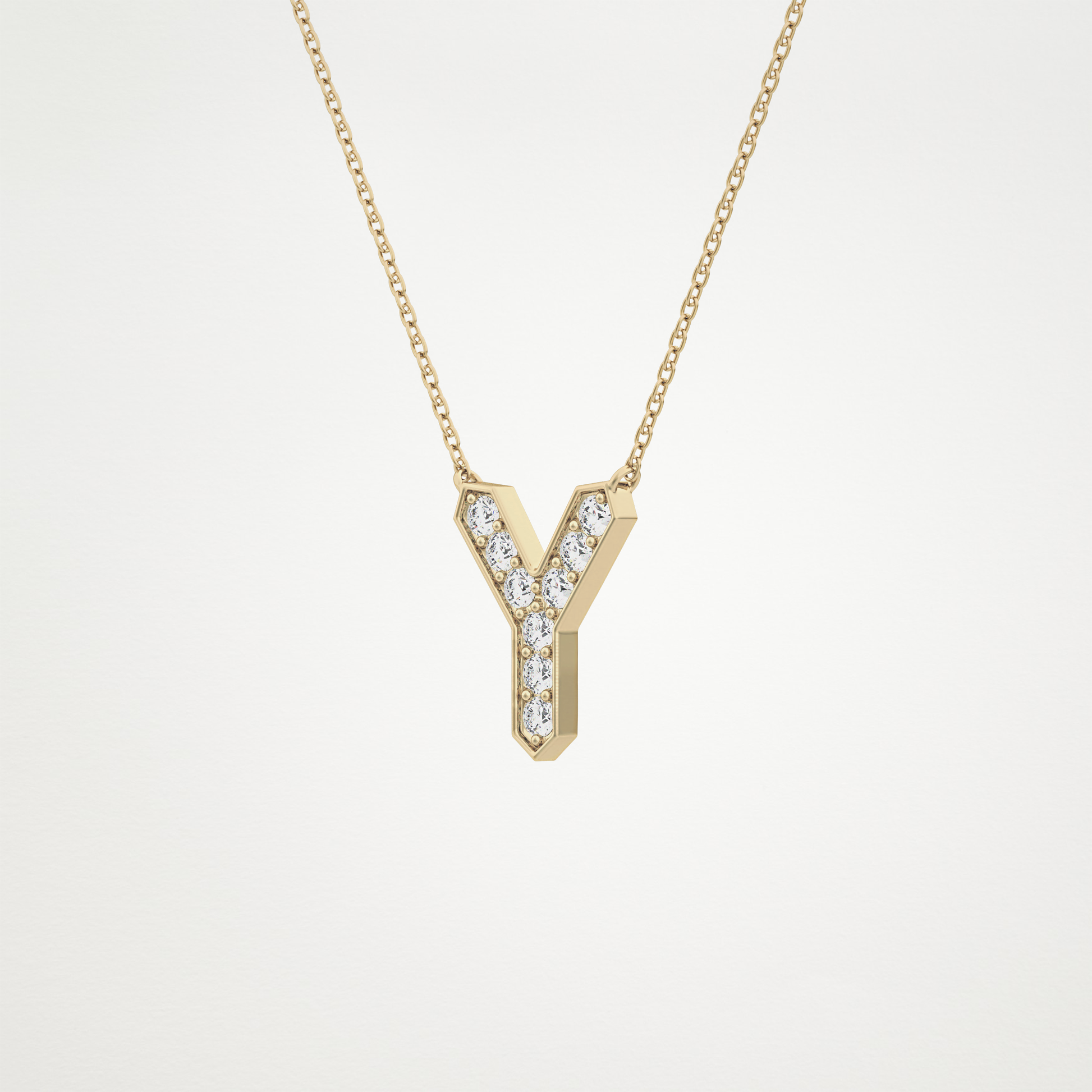 0.23 CT Moissanite Y-Shaped Necklace in 14K or 18K Solid Gold – DEF Color, VVS Clarity