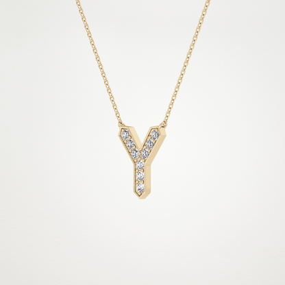 0.23 CT Moissanite Y-Shaped Necklace in 14K or 18K Solid Gold – DEF Color, VVS Clarity