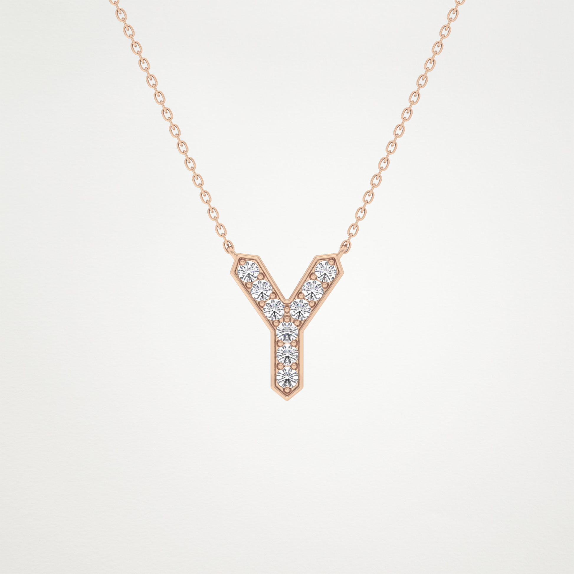 0.23 CT Moissanite Y-Shaped Necklace in 14K or 18K Solid Gold – DEF Color, VVS Clarity