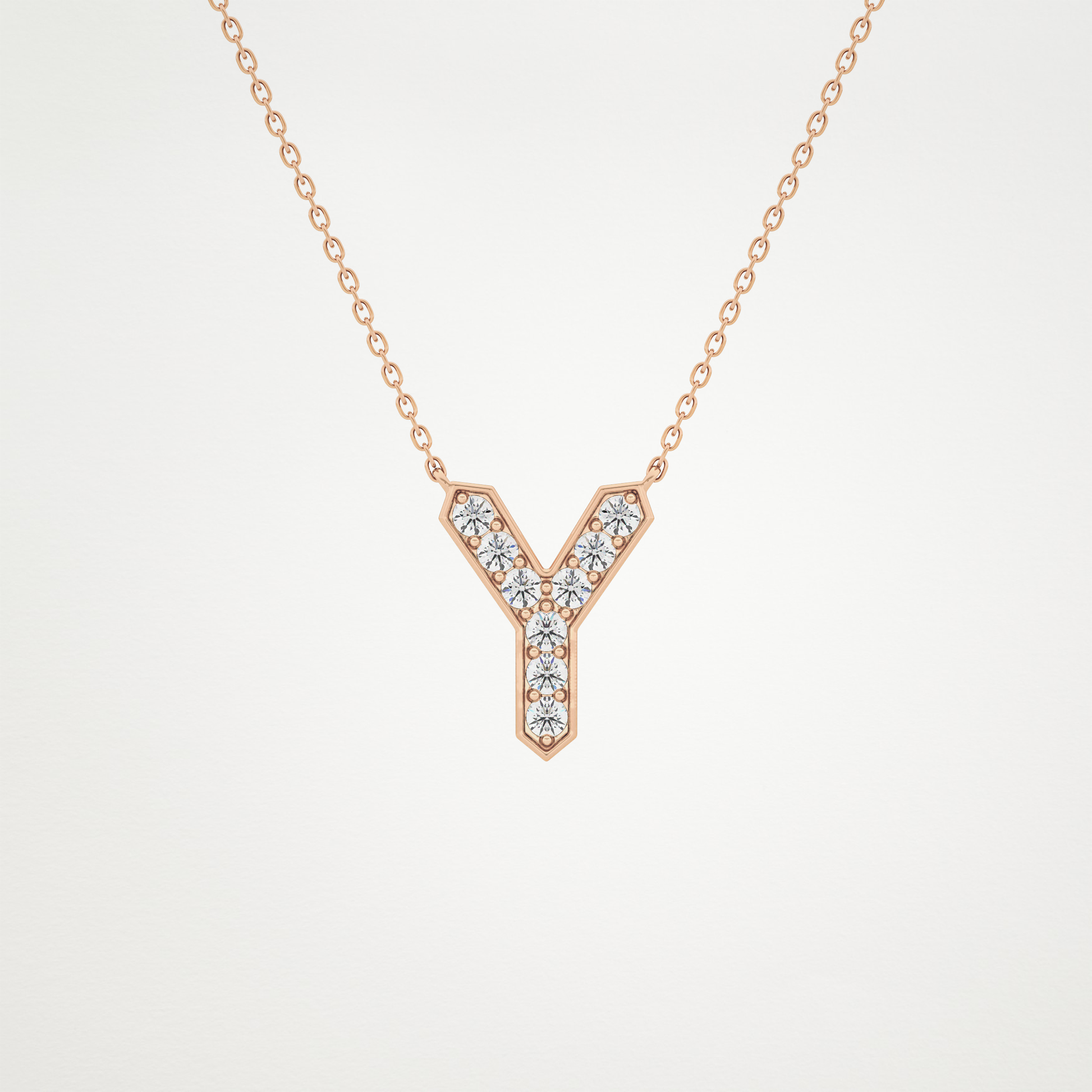 0.23 CT Moissanite Y-Shaped Necklace in 14K or 18K Solid Gold – DEF Color, VVS Clarity