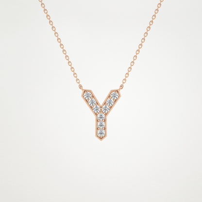 0.23 CT Moissanite Y-Shaped Necklace in 14K or 18K Solid Gold – DEF Color, VVS Clarity