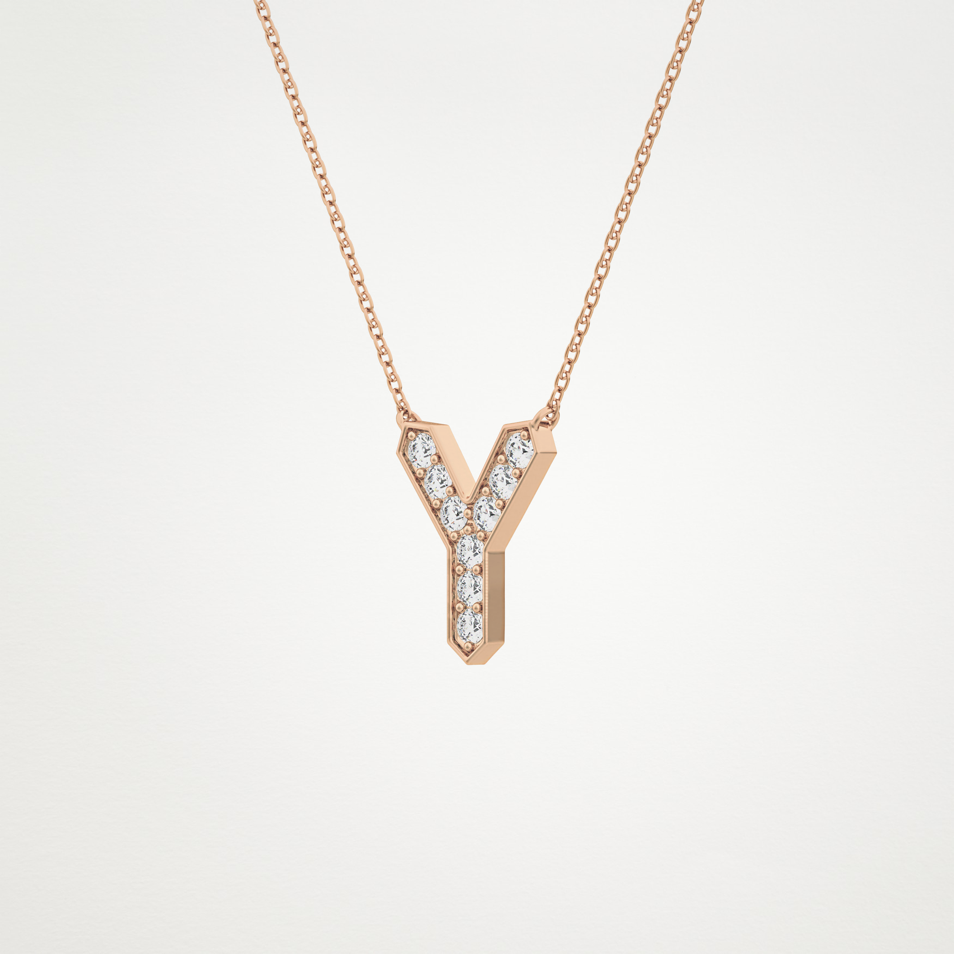 0.23 CT Moissanite Y-Shaped Necklace in 14K or 18K Solid Gold – DEF Color, VVS Clarity
