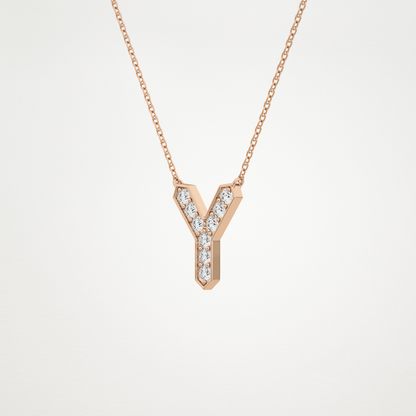 0.23 CT Moissanite Y-Shaped Necklace in 14K or 18K Solid Gold – DEF Color, VVS Clarity