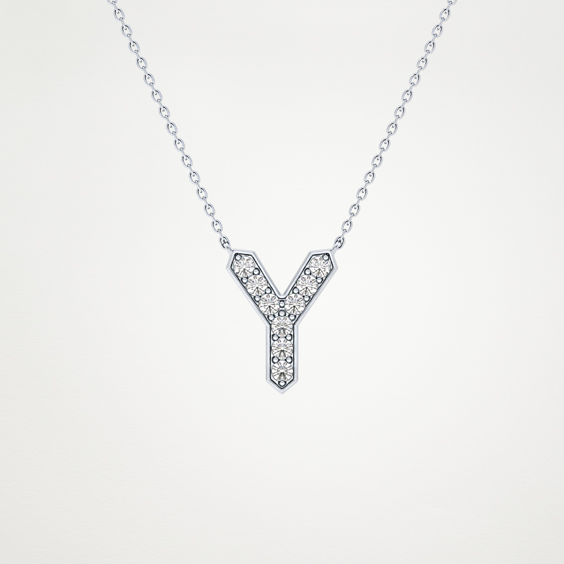 0.23 CT Moissanite Y-Shaped Necklace in 14K or 18K Solid Gold – DEF Color, VVS Clarity