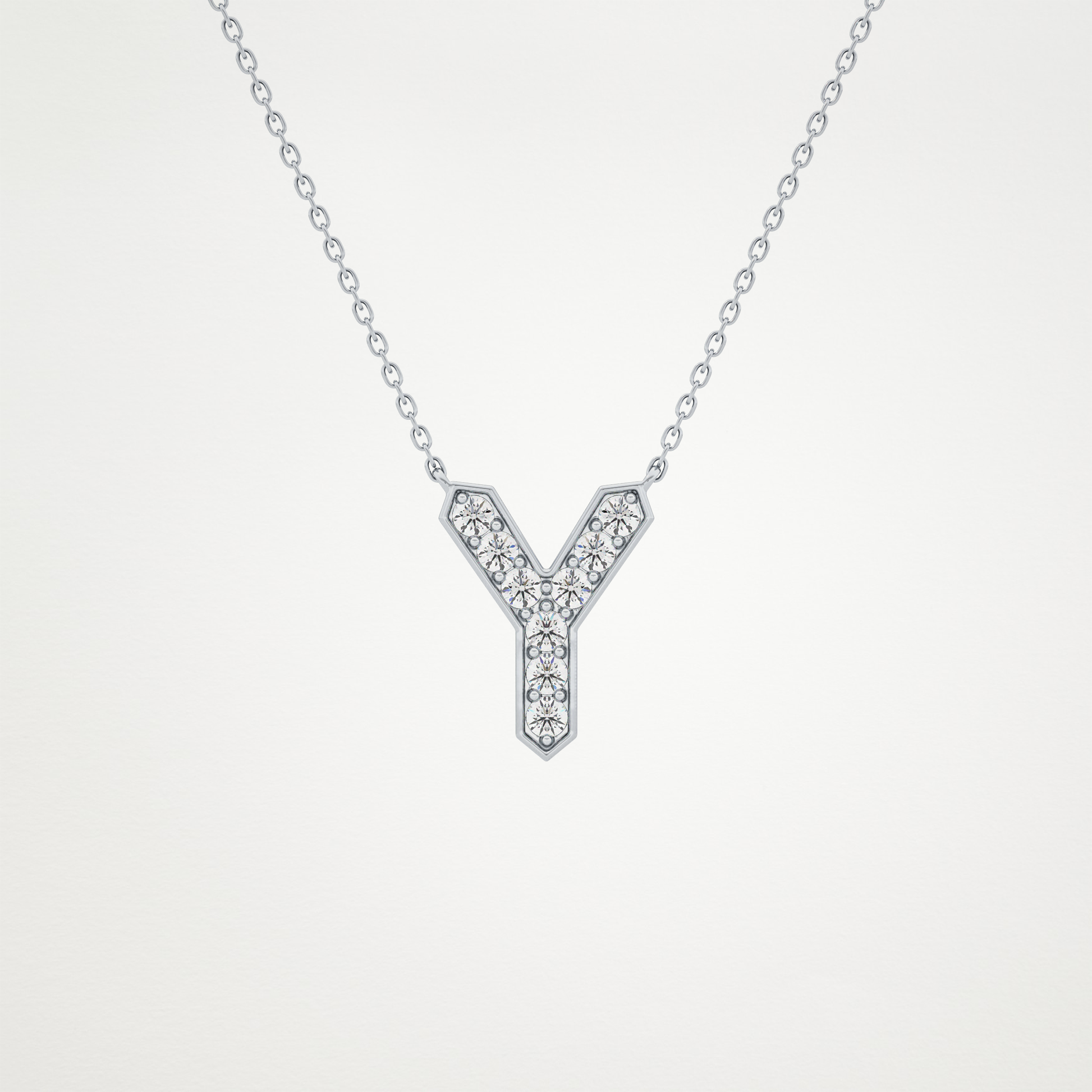 0.23 CT Moissanite Y-Shaped Necklace in 14K or 18K Solid Gold – DEF Color, VVS Clarity