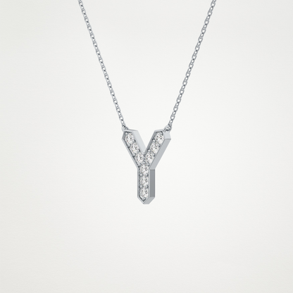 0.23 CT Moissanite Y-Shaped Necklace in 14K or 18K Solid Gold – DEF Color, VVS Clarity