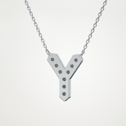 0.23 CT Moissanite Y-Shaped Necklace in 14K or 18K Solid Gold – DEF Color, VVS Clarity