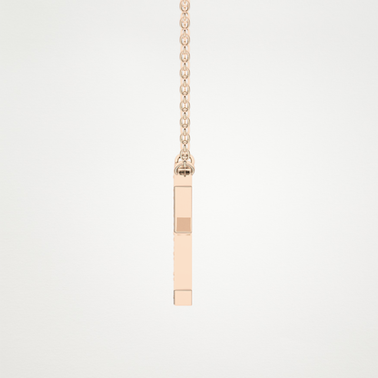 0.31 CT Moissanite X-Shaped Necklace in 14K or 18K Solid Gold – DEF Color, VVS Clarity