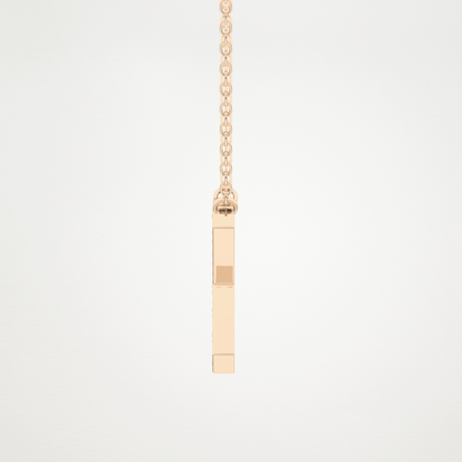 0.31 CT Moissanite X-Shaped Necklace in 14K or 18K Solid Gold – DEF Color, VVS Clarity