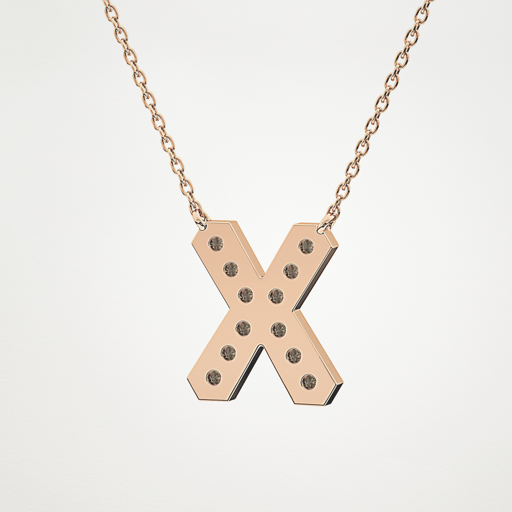 0.31 CT Moissanite X-Shaped Necklace in 14K or 18K Solid Gold – DEF Color, VVS Clarity