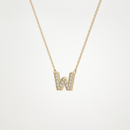 0.84 CT Moissanite W-Shaped Necklace in 14K or 18K Solid Gold – DEF Color, VVS Clarity