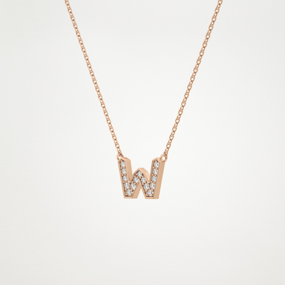 0.84 CT Moissanite W-Shaped Necklace in 14K or 18K Solid Gold – DEF Color, VVS Clarity