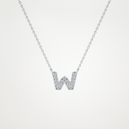 0.84 CT Moissanite W-Shaped Necklace in 14K or 18K Solid Gold – DEF Color, VVS Clarity