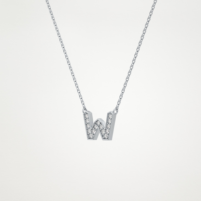0.84 CT Moissanite W-Shaped Necklace in 14K or 18K Solid Gold – DEF Color, VVS Clarity