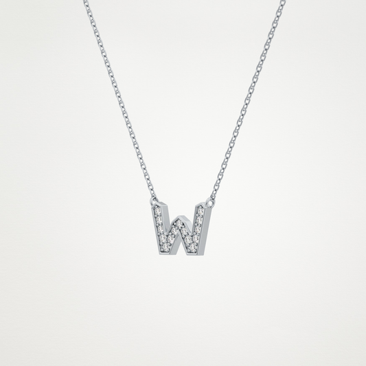 0.84 CT Moissanite W-Shaped Necklace in 14K or 18K Solid Gold – DEF Color, VVS Clarity