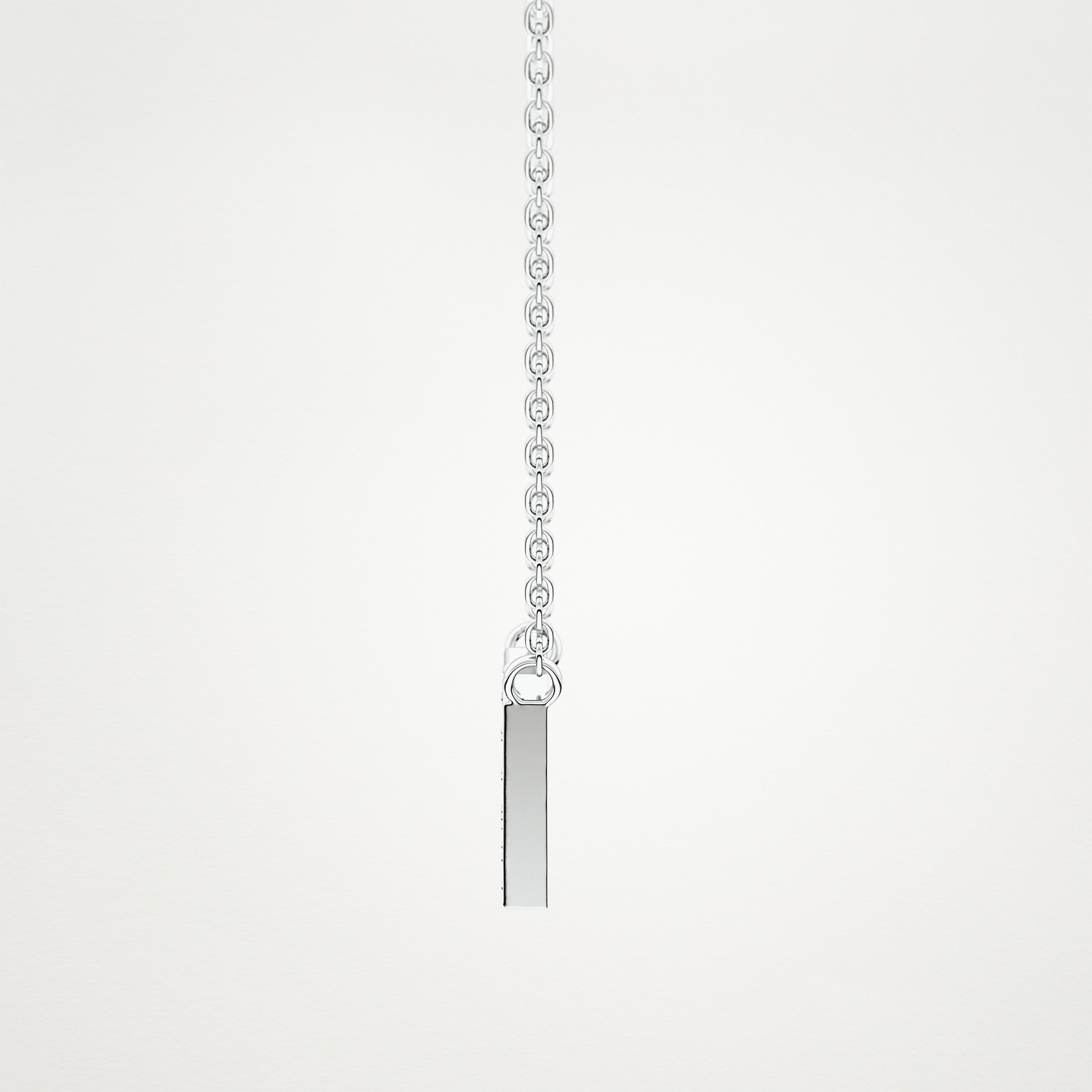 0.84 CT Moissanite W-Shaped Necklace in 14K or 18K Solid Gold – DEF Color, VVS Clarity