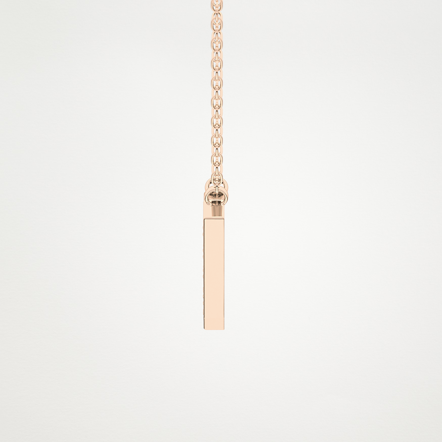 0.18 CT Moissanite V-Shaped Necklace in 14K or 18K Solid Gold – DEF Color, VVS Clarity