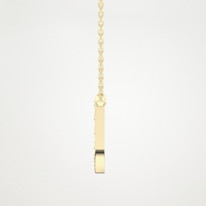 0.26 CT Moissanite U-Shaped Necklace in 14K or 18K Solid Gold – DEF Color, VVS Clarity