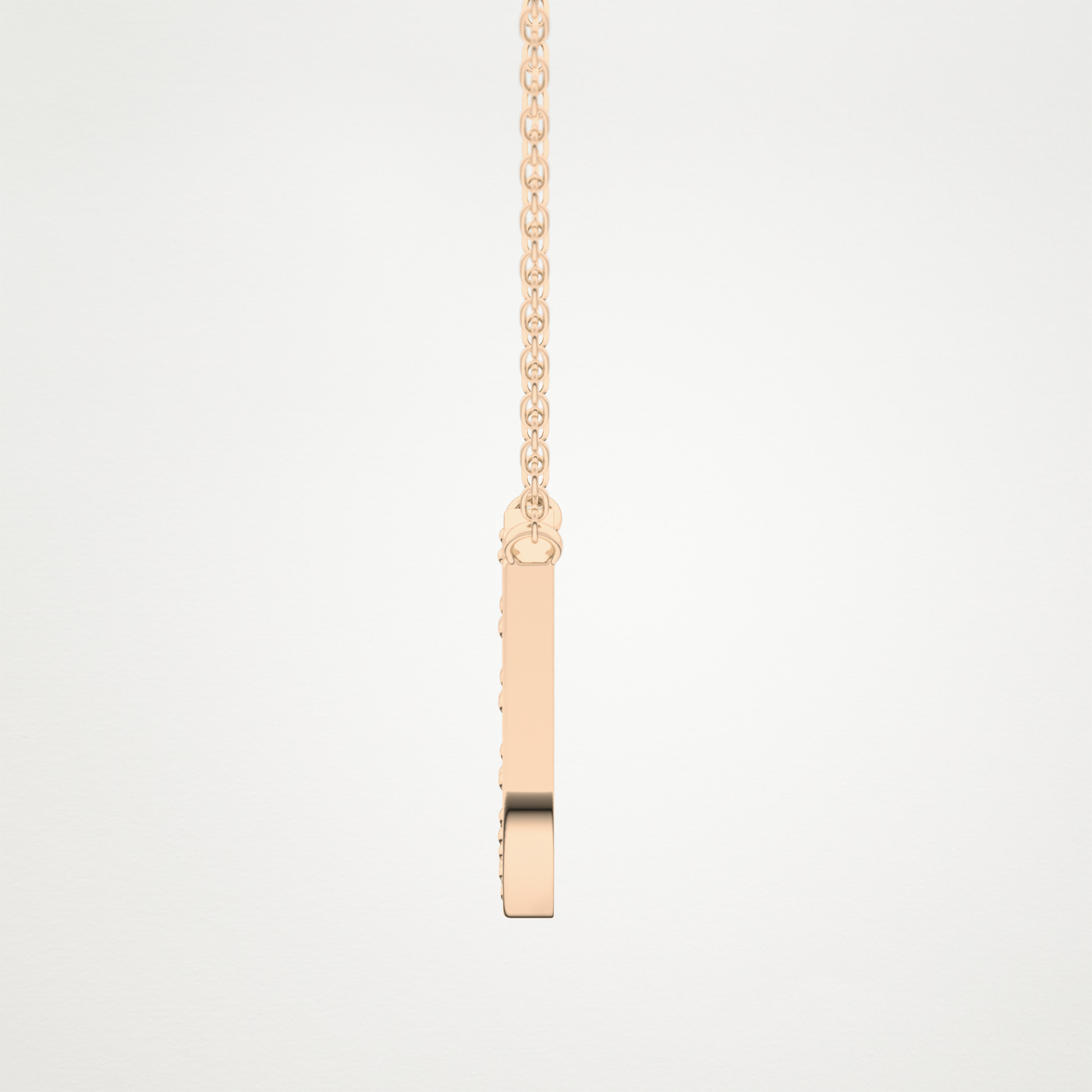 0.26 CT Moissanite U-Shaped Necklace in 14K or 18K Solid Gold – DEF Color, VVS Clarity