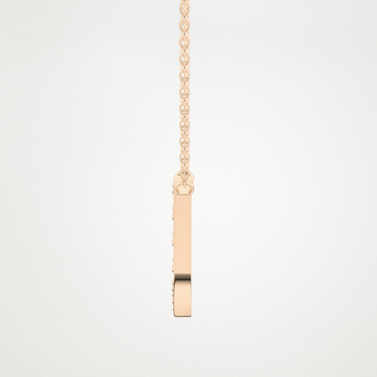 0.26 CT Moissanite U-Shaped Necklace in 14K or 18K Solid Gold – DEF Color, VVS Clarity