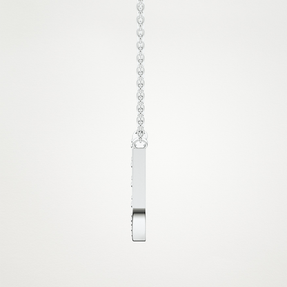 0.26 CT Moissanite U-Shaped Necklace in 14K or 18K Solid Gold – DEF Color, VVS Clarity