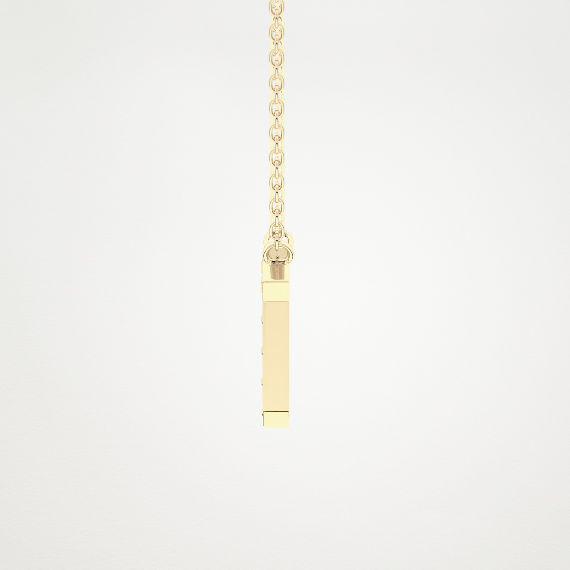 0.17 CT Moissanite T-Shaped Necklace in 14K or 18K Solid Gold – DEF Color, VVS Clarity