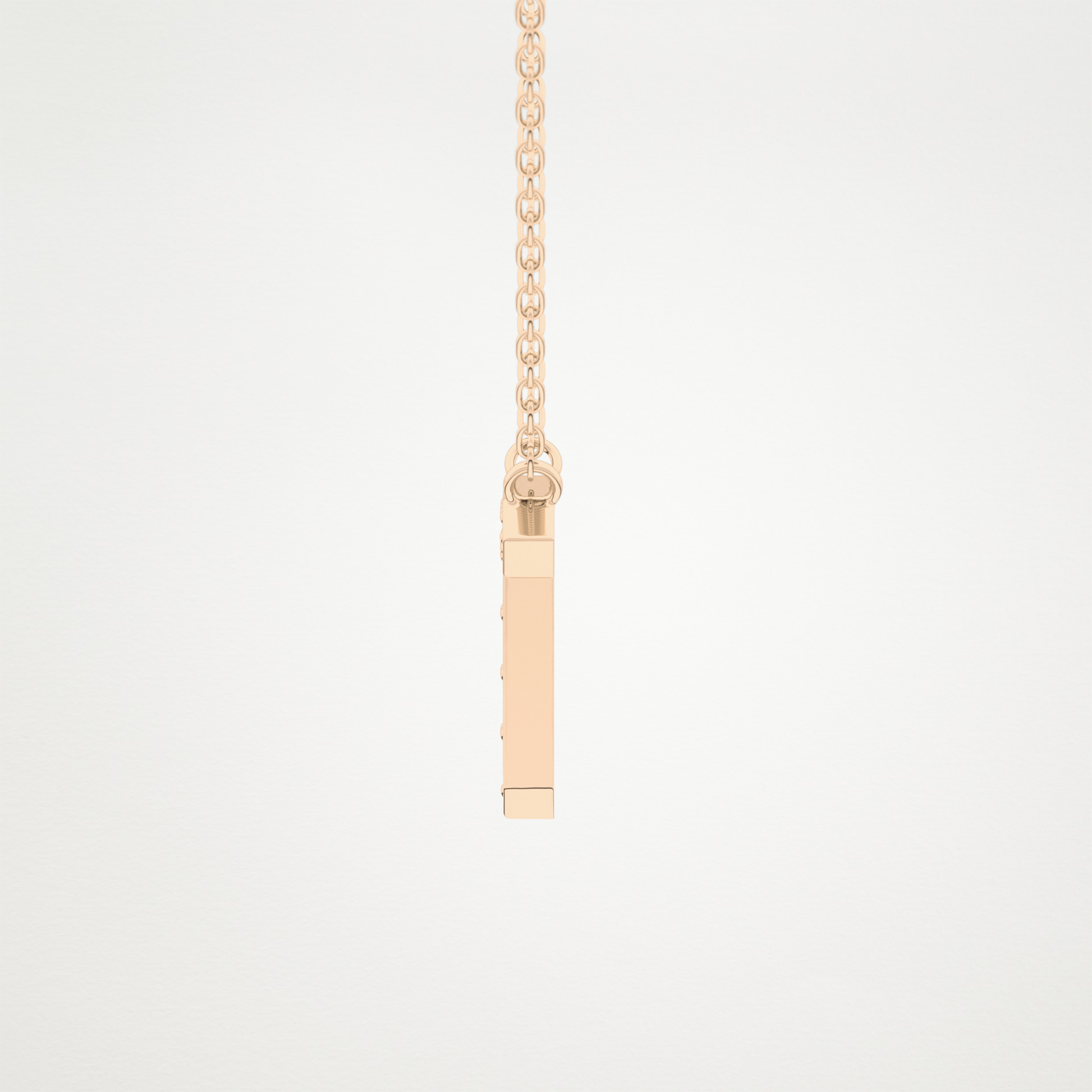 0.17 CT Moissanite T-Shaped Necklace in 14K or 18K Solid Gold – DEF Color, VVS Clarity