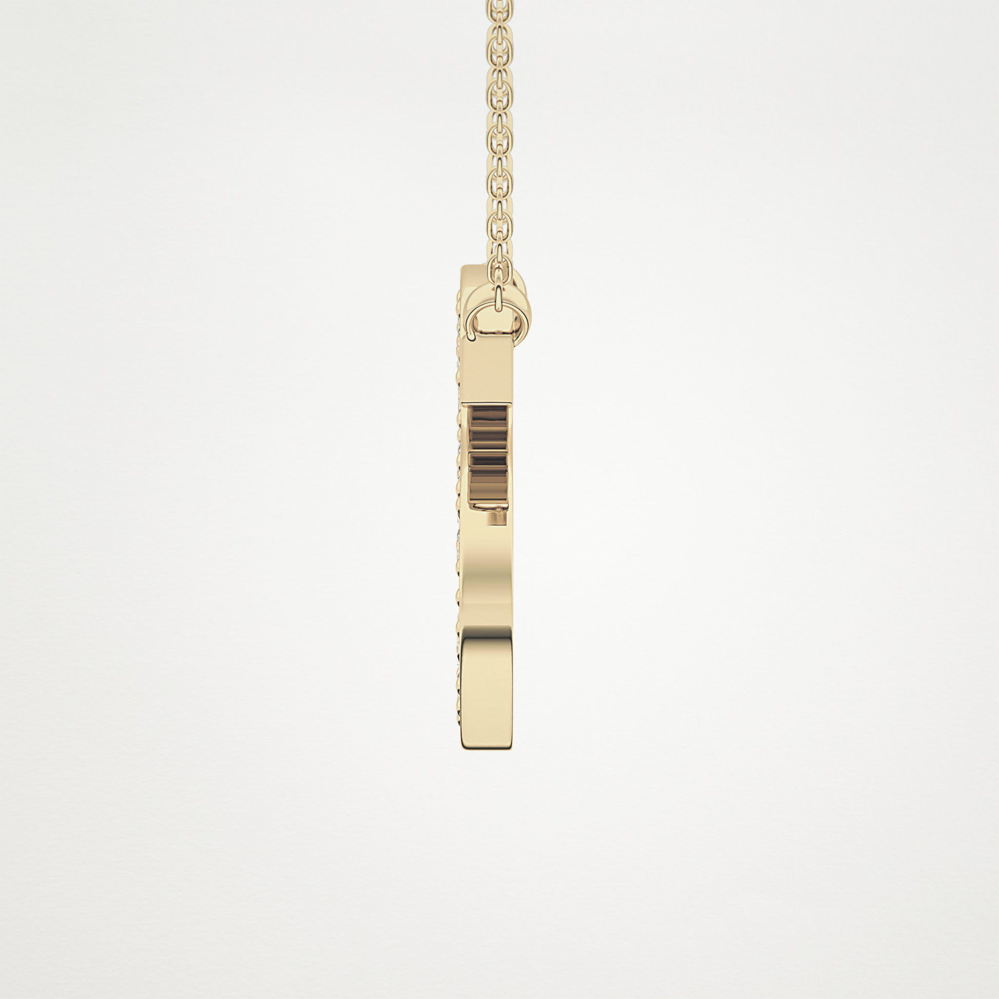 0.77 CT Moissanite S-Shaped Necklace in 14K or 18K Solid Gold – DEF Color, VVS Clarity