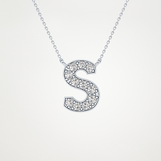 0.77 CT Moissanite S-Shaped Necklace in 14K or 18K Solid Gold – DEF Color, VVS Clarity