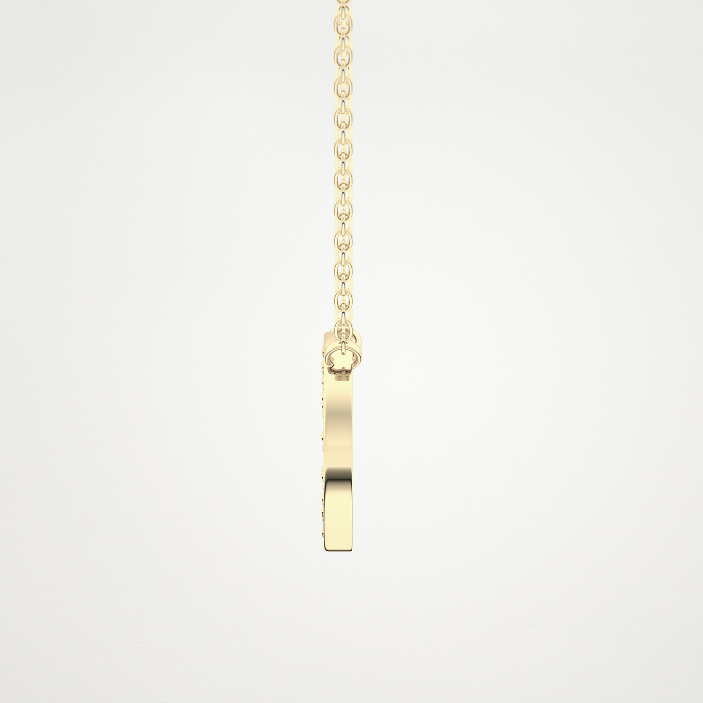 0.22 CT Moissanite O-Shaped Necklace in 14K or 18K Solid Gold – DEF Color, VVS Clarity