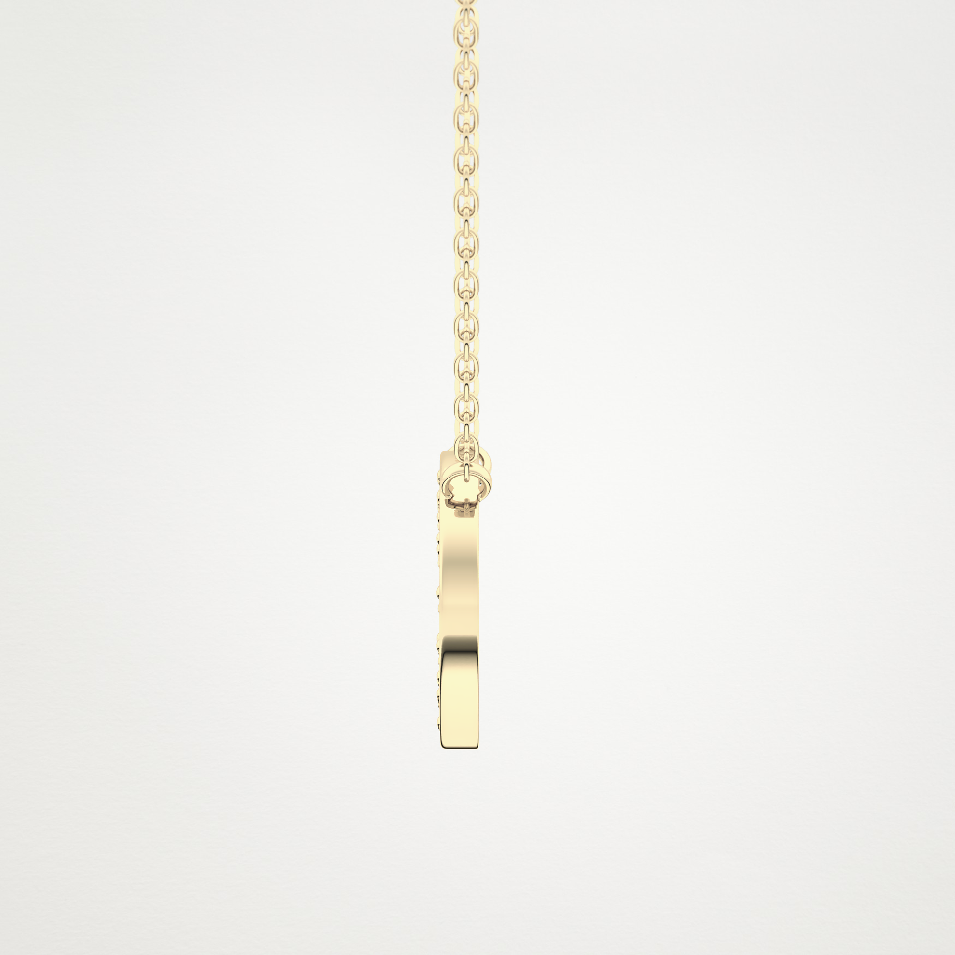 0.22 CT Moissanite O-Shaped Necklace in 14K or 18K Solid Gold – DEF Color, VVS Clarity