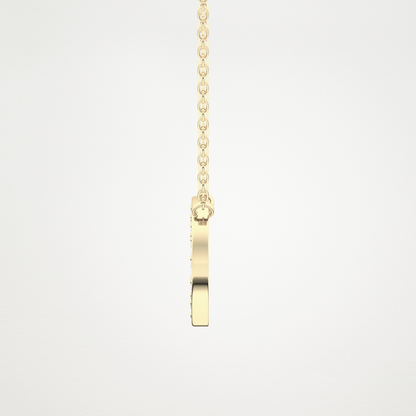 0.22 CT Moissanite O-Shaped Necklace in 14K or 18K Solid Gold – DEF Color, VVS Clarity