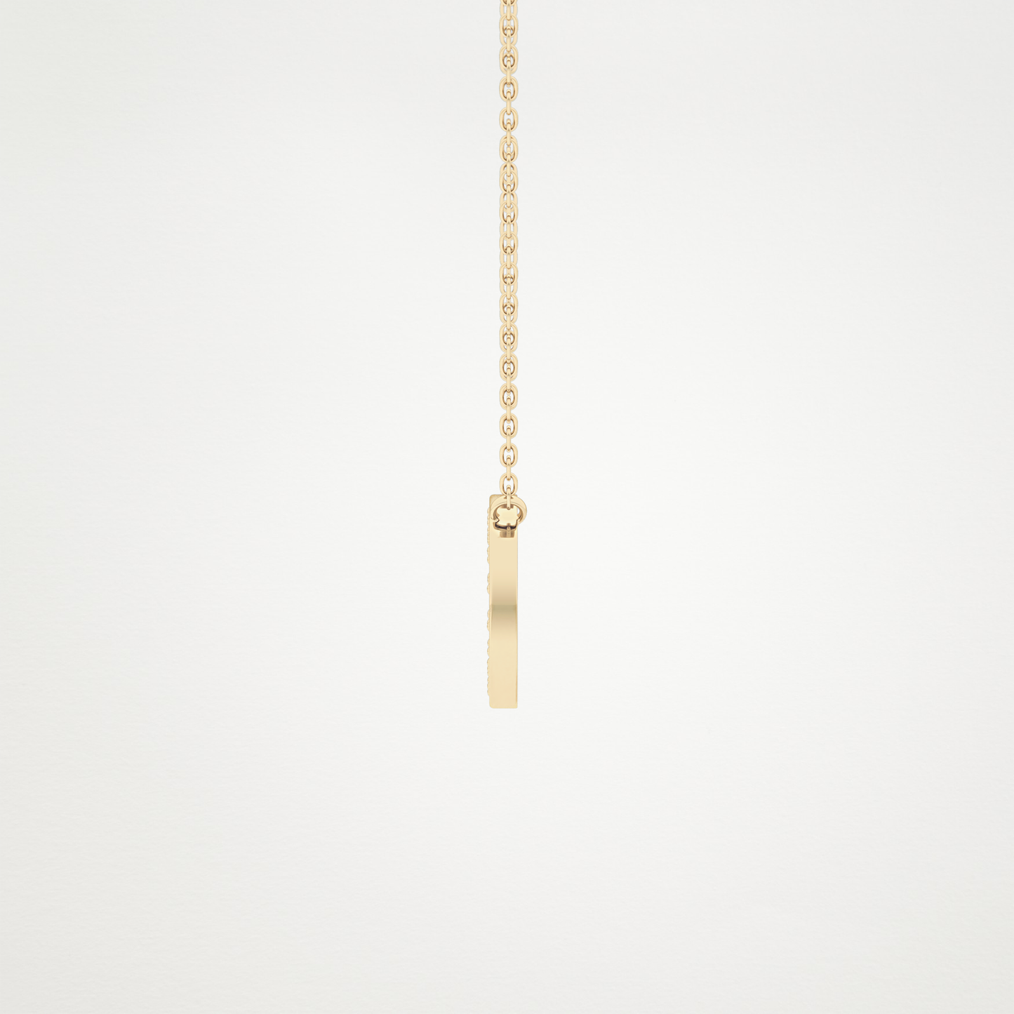 0.22 CT Moissanite O-Shaped Necklace in 14K or 18K Solid Gold – DEF Color, VVS Clarity