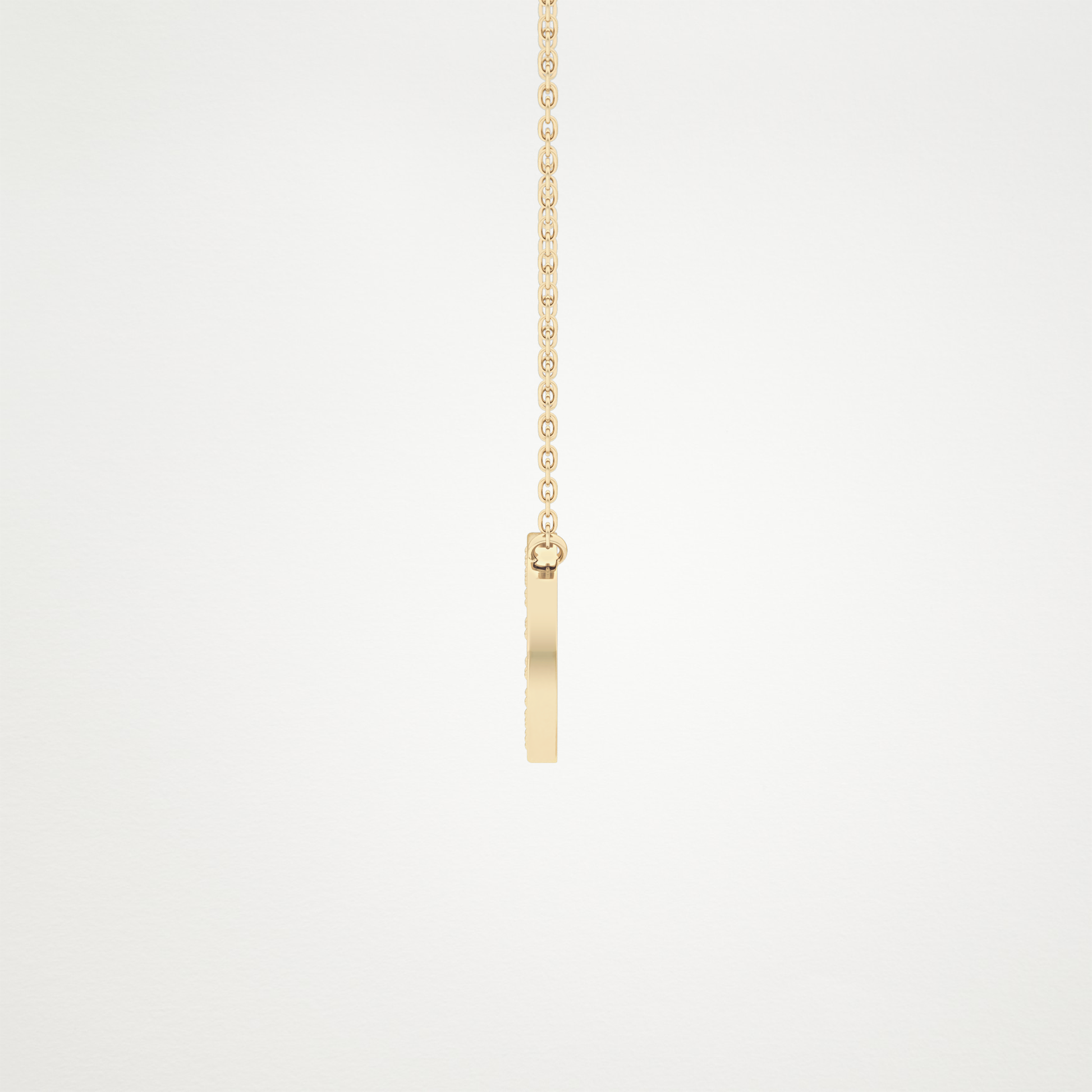 0.22 CT Moissanite O-Shaped Necklace in 14K or 18K Solid Gold – DEF Color, VVS Clarity