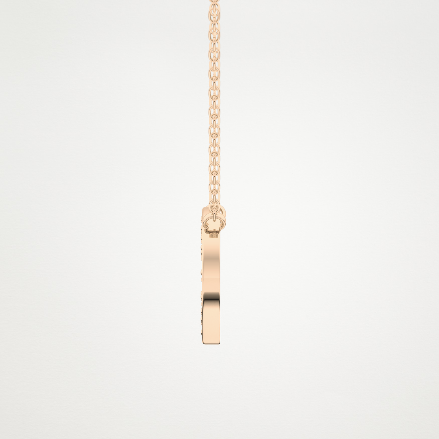 0.22 CT Moissanite O-Shaped Necklace in 14K or 18K Solid Gold – DEF Color, VVS Clarity