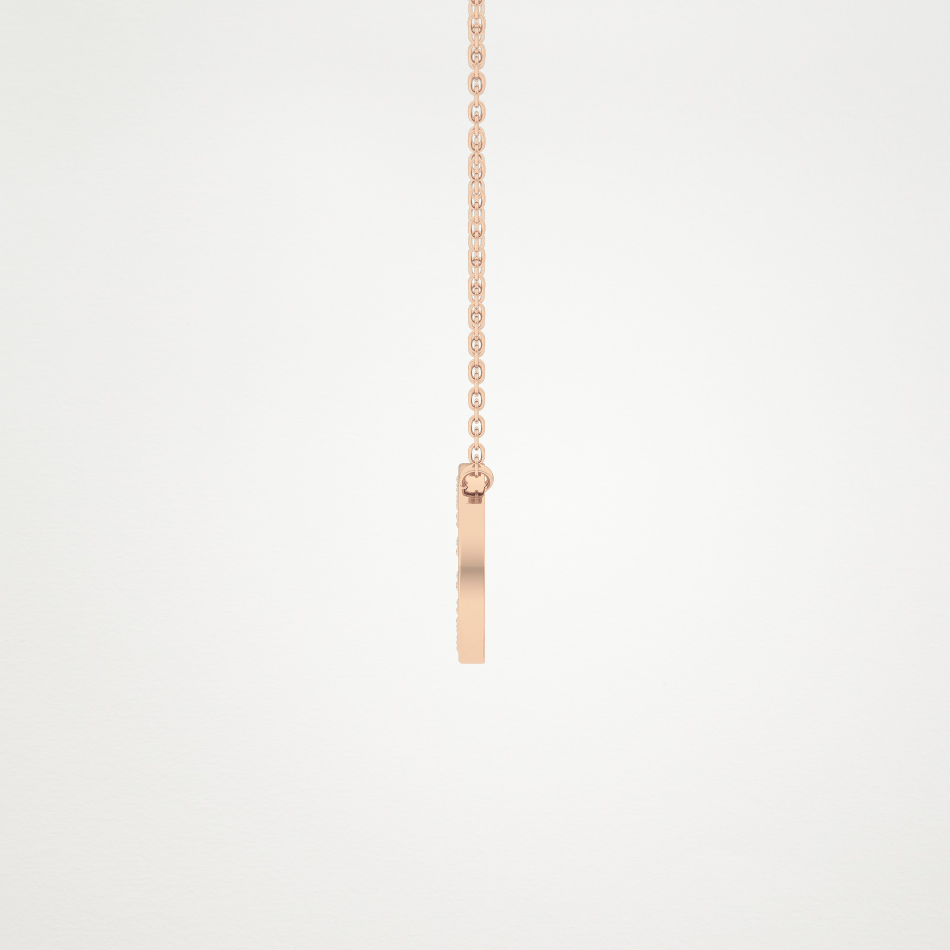 0.22 CT Moissanite O-Shaped Necklace in 14K or 18K Solid Gold – DEF Color, VVS Clarity