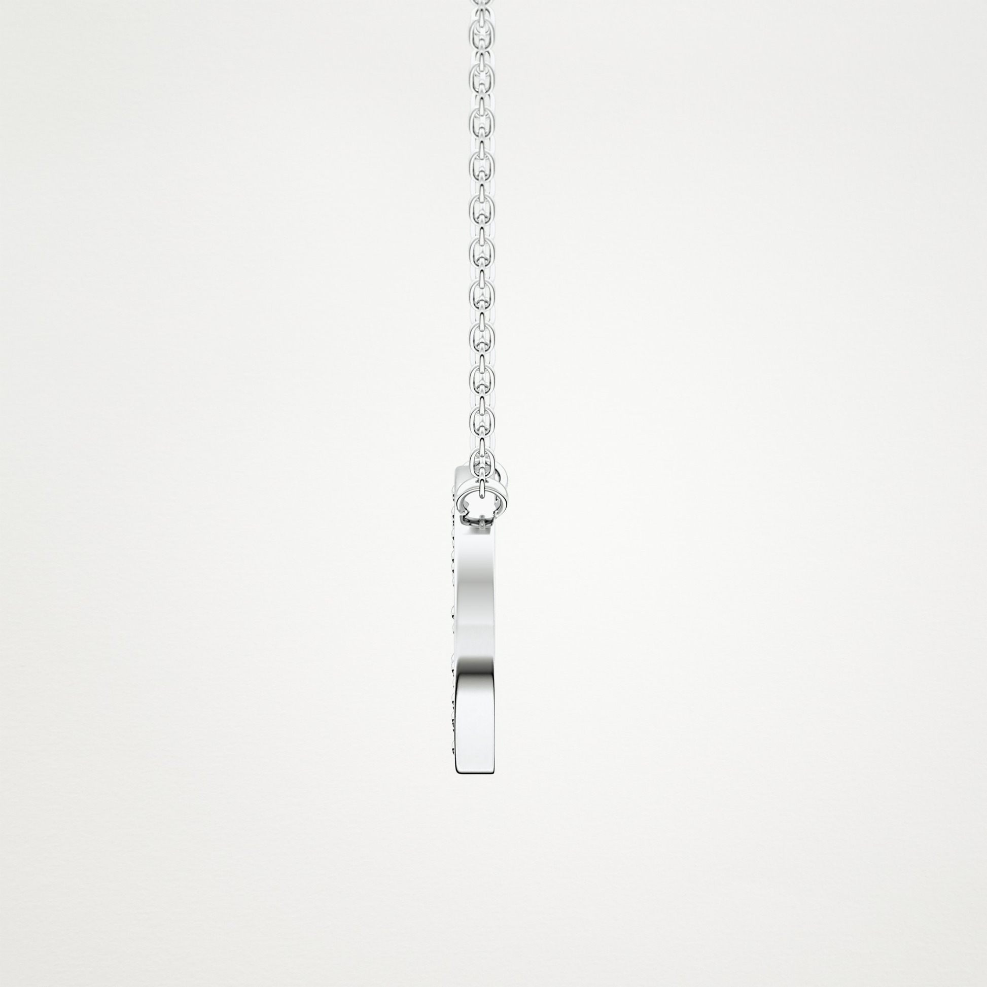 0.22 CT Moissanite O-Shaped Necklace in 14K or 18K Solid Gold – DEF Color, VVS Clarity