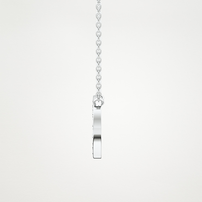 0.22 CT Moissanite O-Shaped Necklace in 14K or 18K Solid Gold – DEF Color, VVS Clarity