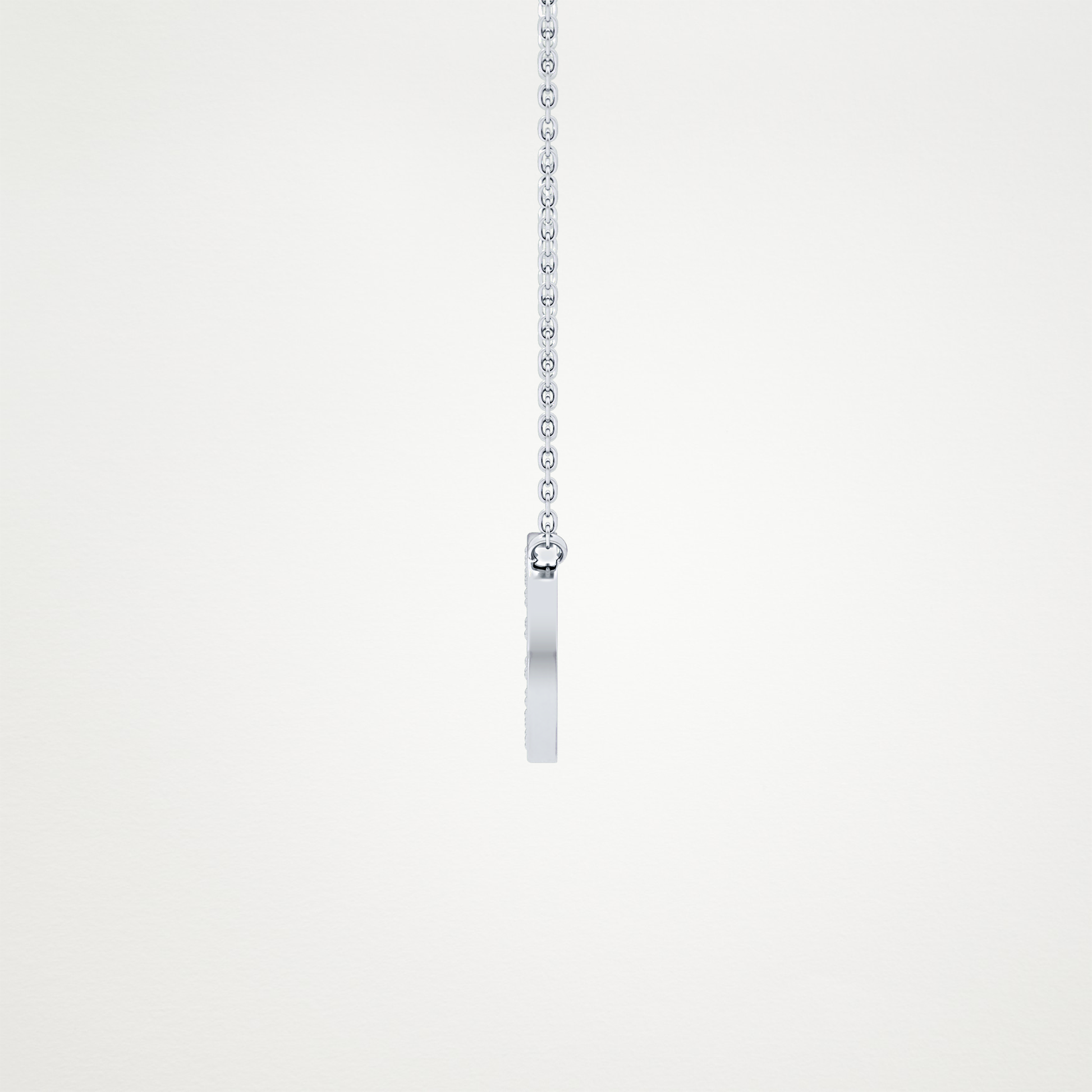 0.22 CT Moissanite O-Shaped Necklace in 14K or 18K Solid Gold – DEF Color, VVS Clarity