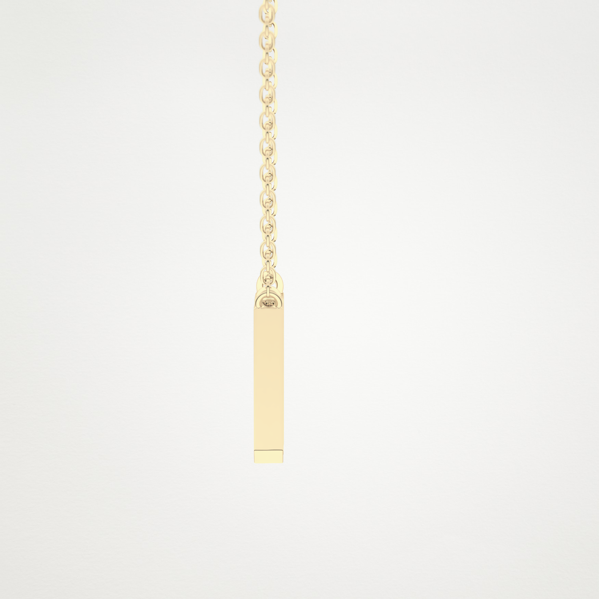 0.202 CT Moissanite M-Shaped Necklace in 14K or 18K Solid Gold – DEF Color, VVS Clarity