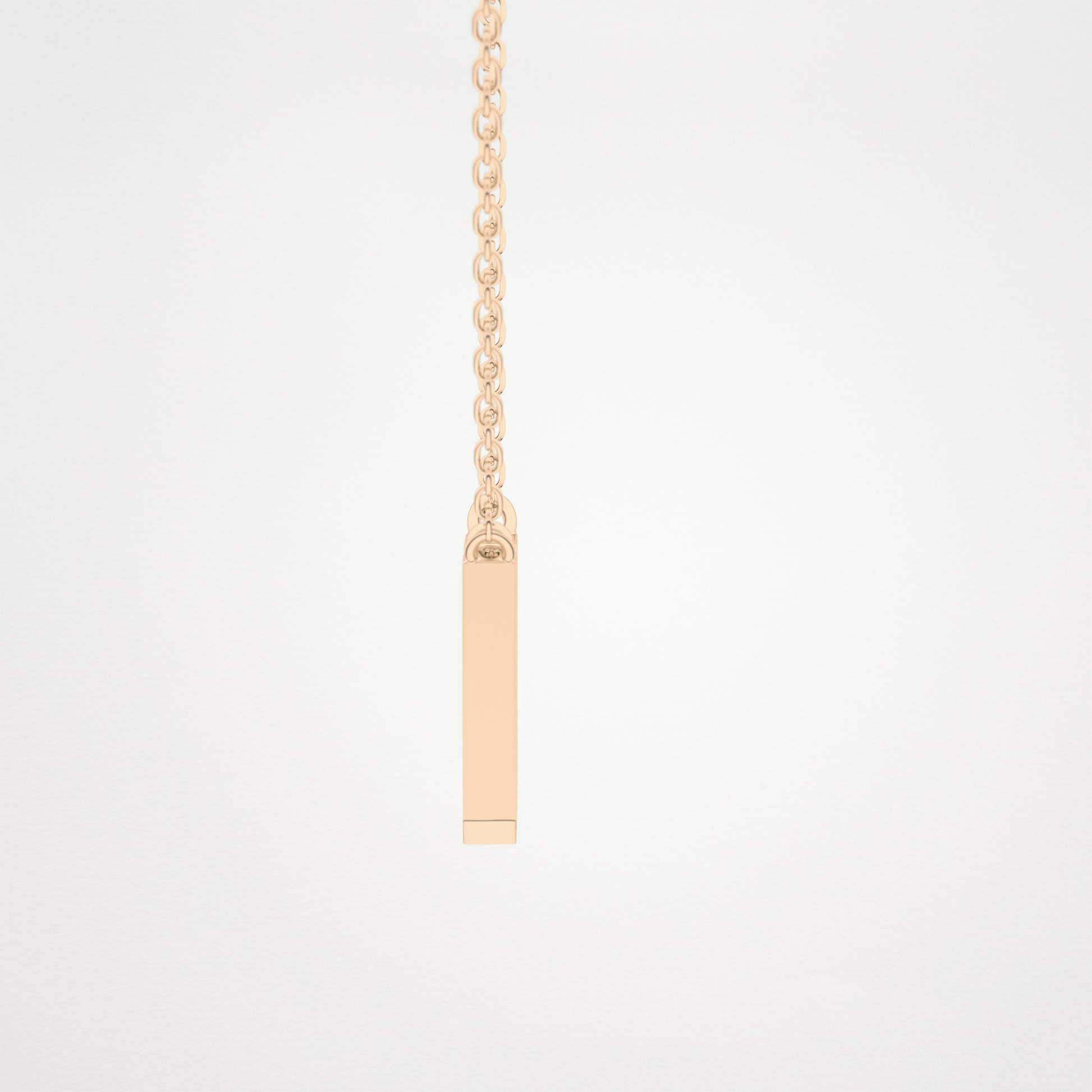 0.202 CT Moissanite M-Shaped Necklace in 14K or 18K Solid Gold – DEF Color, VVS Clarity