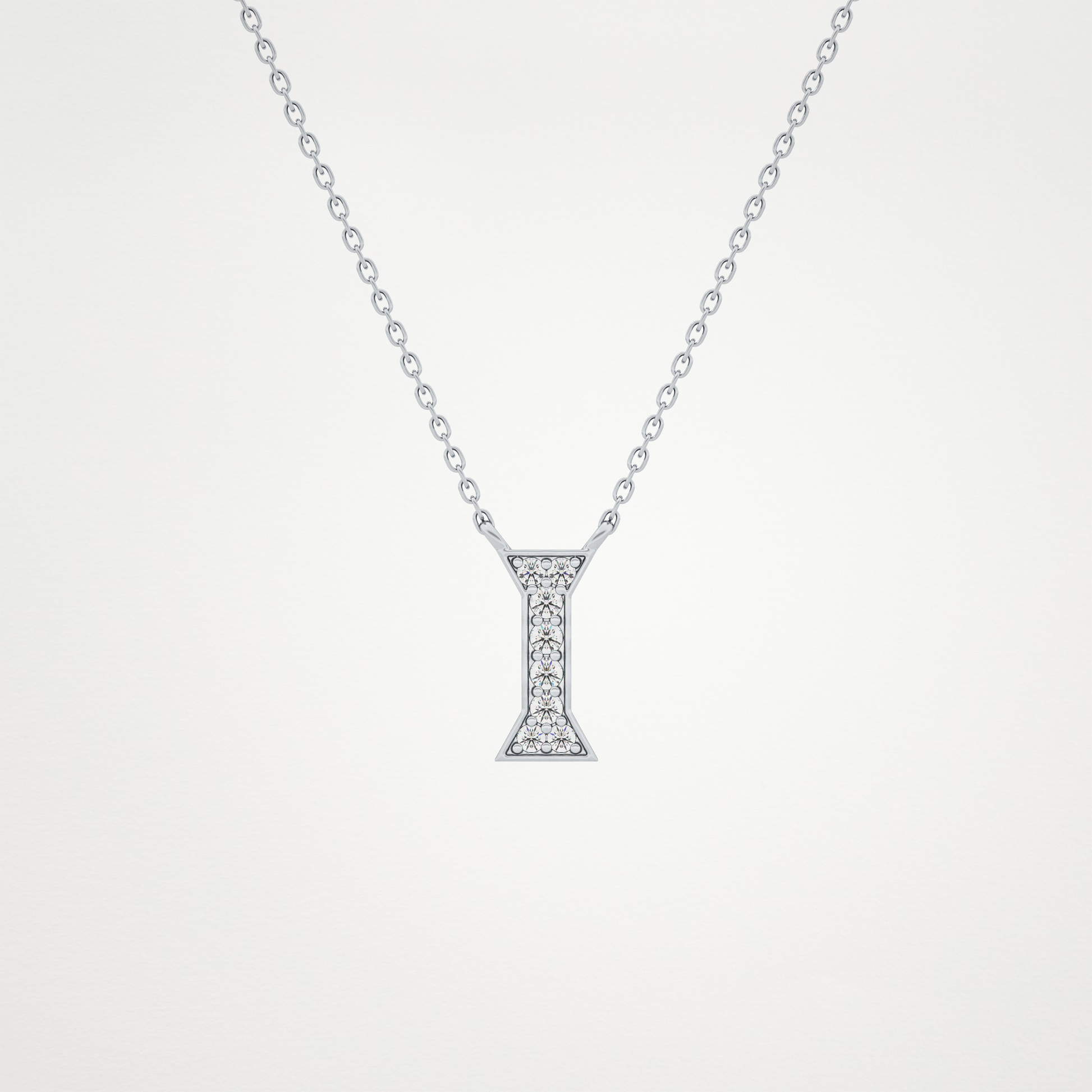 0.83 CT Moissanite I-Shaped Necklace in 14K or 18K Solid Gold – DEF Color, VVS Clarity