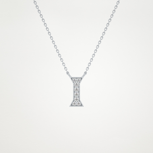 0.83 CT Moissanite I-Shaped Necklace in 14K or 18K Solid Gold – DEF Color, VVS Clarity