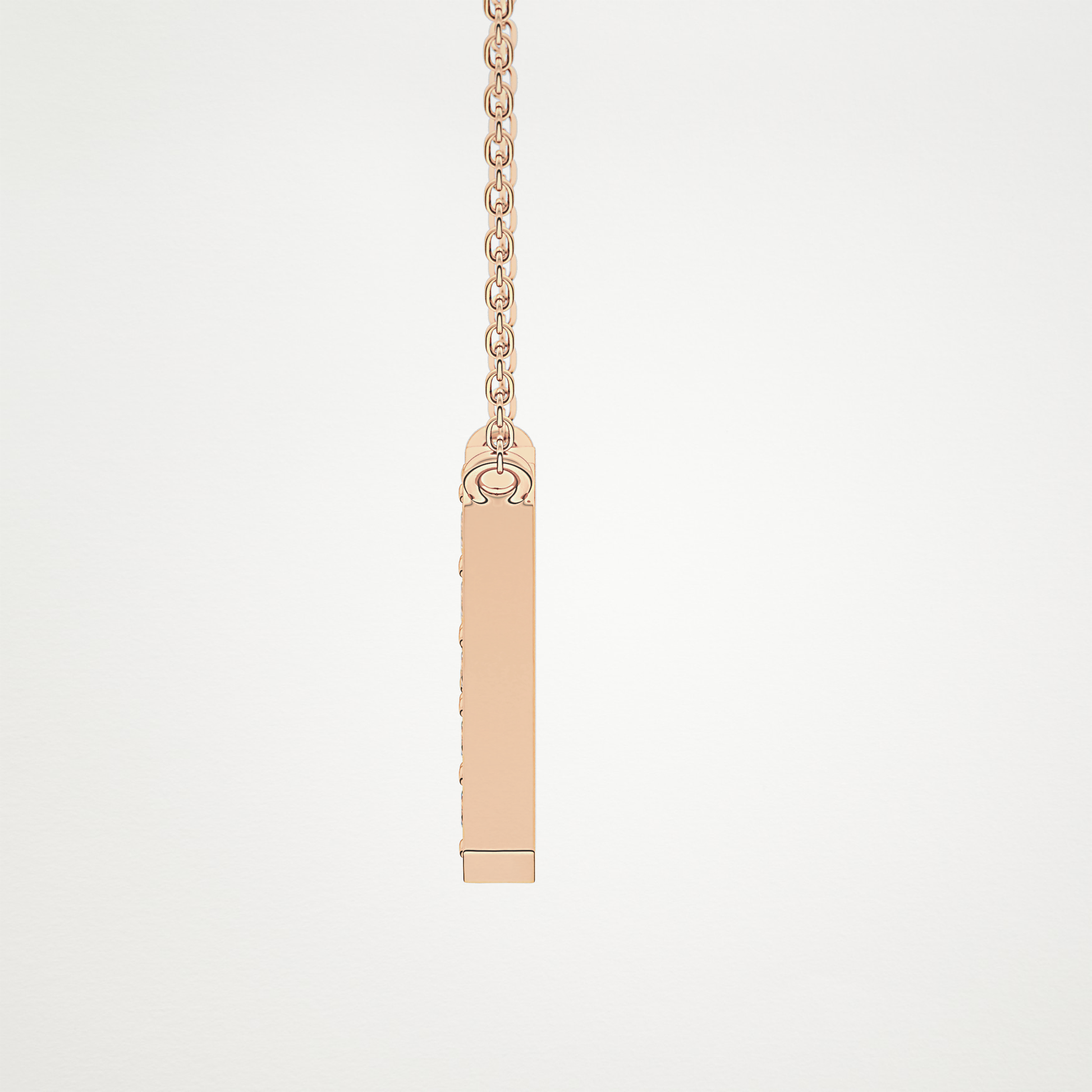 0.36 CT Moissanite H-Shaped Necklace in 14K or 18K Solid Gold – DEF Color, VVS Clarity