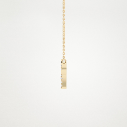 0.98 CT Moissanite Aries Necklace in 14K or 18K Solid Gold – DEF Color, VVS Clarity