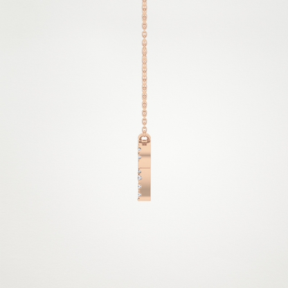 0.98 CT Moissanite Aries Necklace in 14K or 18K Solid Gold – DEF Color, VVS Clarity