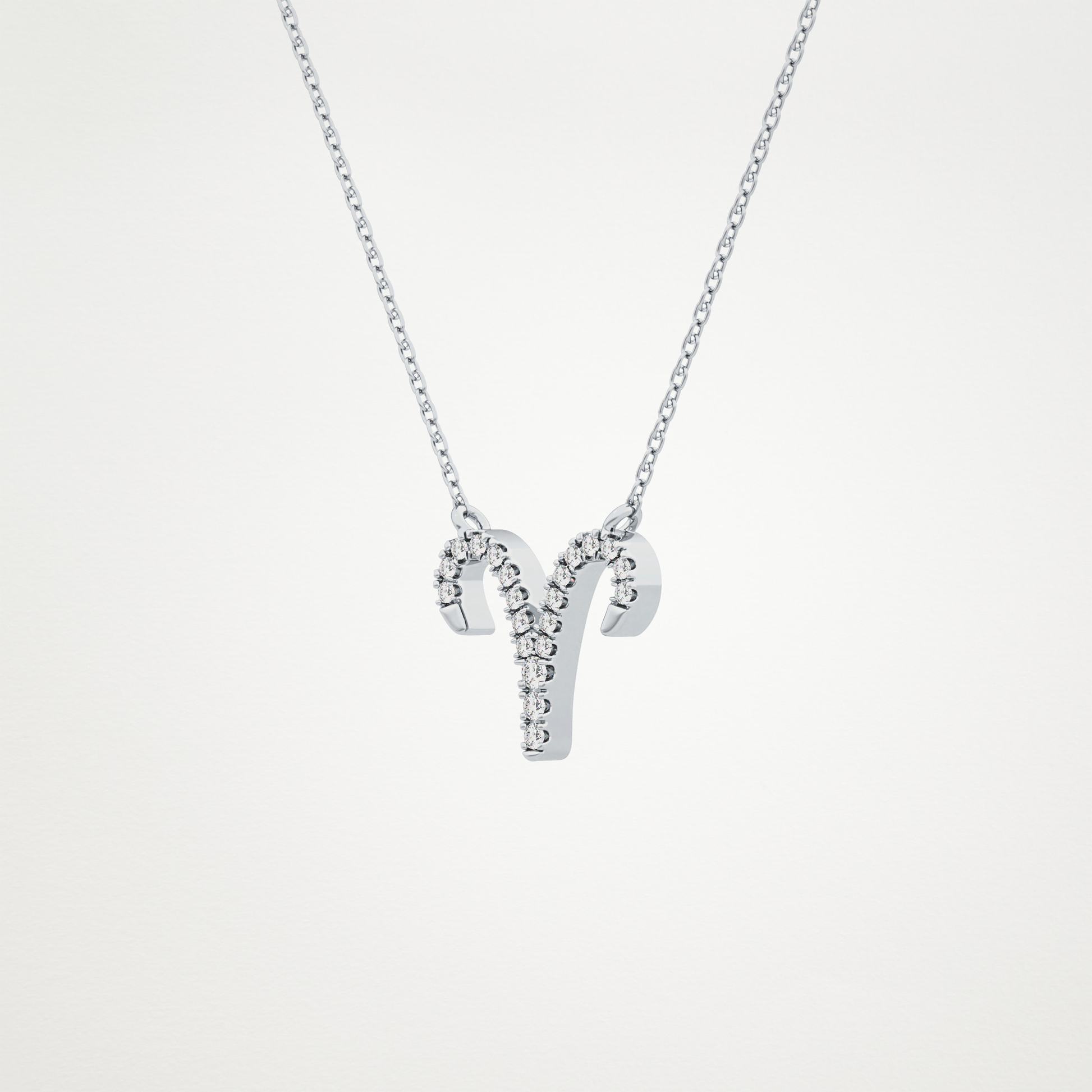 0.98 CT Moissanite Aries Necklace in 14K or 18K Solid Gold – DEF Color, VVS Clarity