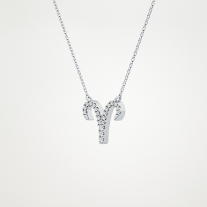 0.98 CT Moissanite Aries Necklace in 14K or 18K Solid Gold – DEF Color, VVS Clarity